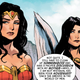 Wonder Woman contemplating the adventure ahead.